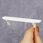 2Pcs White Dollhouse Wall Shelf,Doll House Storage Wall Shelf for Kitchen Scene Dollhouse Décor Accessories,1:12 Scale Miniature Accessories
