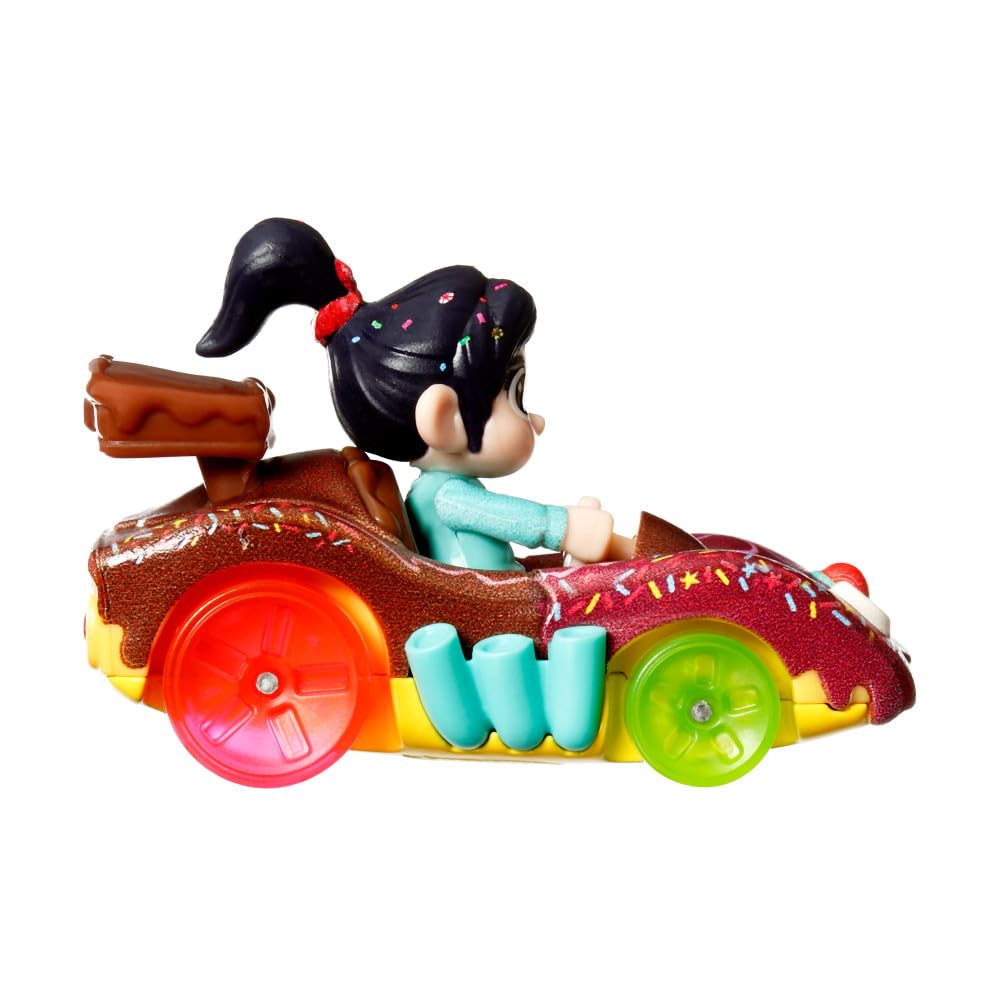 Hot Wheels RacerVerse Die-Cast Vehicle with Vanellope Driver 1:64 Scale, HKB88-4B10