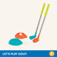 Battat Kids Golf Set, Let's Play Golf!, 2 Clubs 2 Balls 2 Cups, Summer