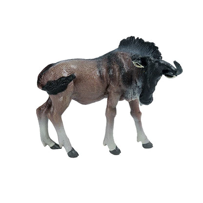 JOKFEICE Animal Figures Realistic Plastic African Wildebeest Animal Action Model Science Project, Learning Educational Toys, Birthday Gift, Cake