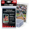 Ultra Pro - Premium Clear 100ct. Card Sleeves to Protect Sports Cards, Baseball / Football Cards, and Collectible Cards, Standard Size