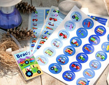 Olive Kids Trains, Planes and Trucks Personalized Camp Kit