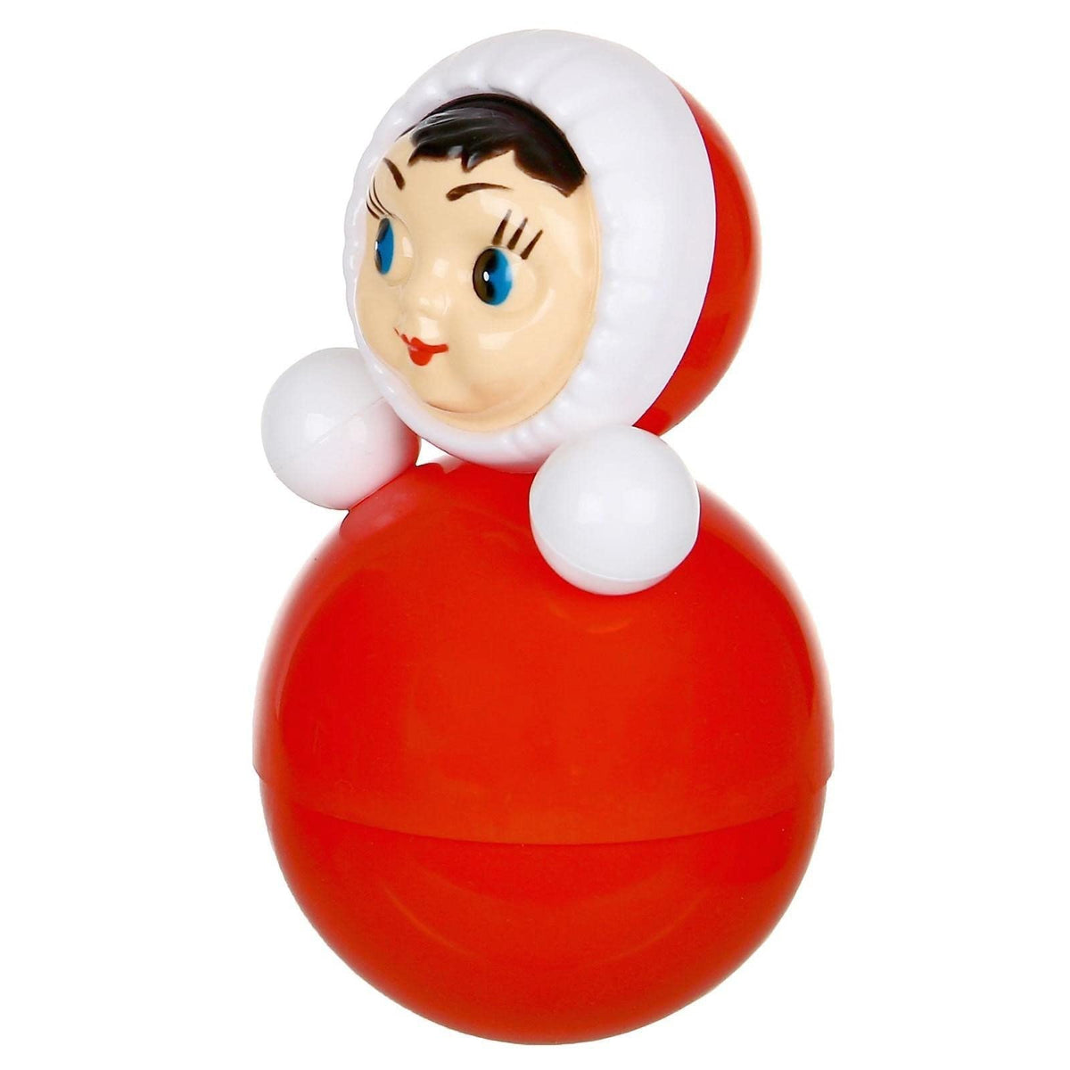 AEVVV Classic Red Nevalyashka Roly-Poly - Durable, Interactive Cute Musical Gift, 4.3-Inch - Russian Item in Elegant Box