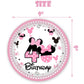 51 Pcs Pink 4th Birthday Party Decorations Girls Four Years Old Tablecloth Paper Plates Napkins Forks Dinnerware for Pink Girls Fourth Birthday Party
