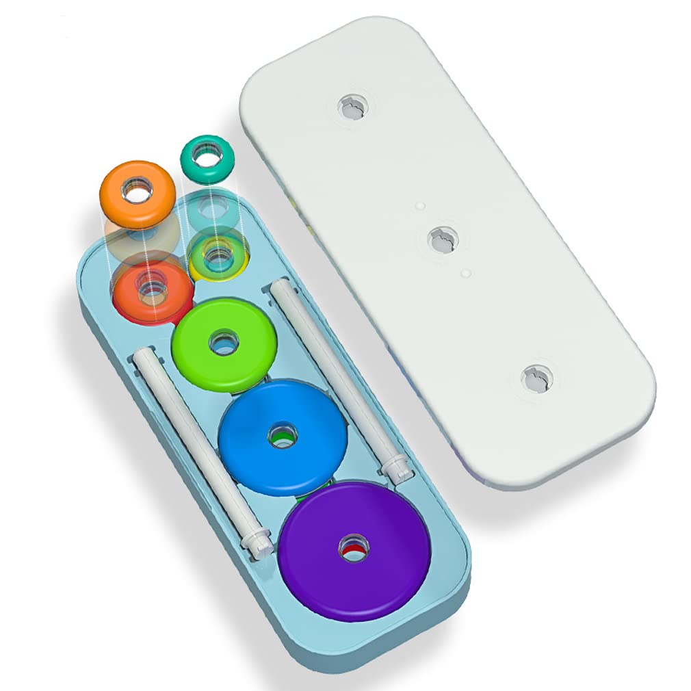Hanoi Tower Logical Thinking Tower of Hanoi Brain Teaser Puzzle Stacking Game 10 Rings
