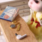 4Pcs Miniature Comb Hair Dryer Mirror Makeup Set /12 Dollhouse Decorations Hair Dryer Dollhouse Mirror Miniature Bathroom Accessory Furniture