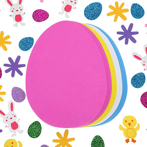 Chuangdi 180 Pcs Easter Foam Stickers Set Easter Foam Eggs and Bunny Chick Stickers Crafts Kits for DIY Home Activities Spring Party Supplies