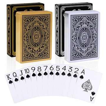 Etyishe Plastic Playing Cards,Waterproof Cards,Deck of Cards,Jumbo Large Print Playing Cards for Adult Senior,Premium Poker Card Set for Fun Pool