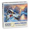 Bits and Pieces 1000 Piece Puzzles for Adults - Large 20" x 27" Jigsaw Puzzles 1000 Pieces Winter Landscape, Random Die Cut, No 2 Pieces Alike, Snow
