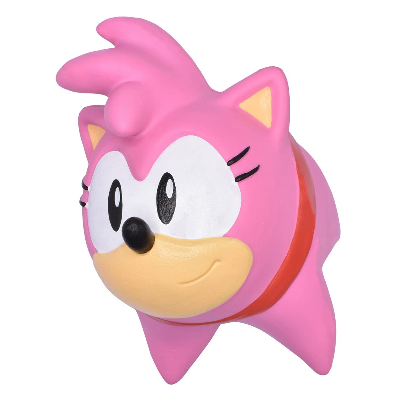 Just Toys Sonic The Hedgehog Mega SquishMe - Amy Rose | Officially Licensed Squishy, Slow-Rise Foam - 6? - Sonic, Knuckles, Tails, Amy Rose, Super