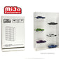MiJo Exclusives Showcase Wall Mount 1:64 12 Cars 8.11" x 2.25" x 12" White - MJ08012WH