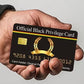 Aromabug Black Privilege Official Card 8 Pack, Raised Numbers on Front. Serial Number on Back Side. Collector Item.
