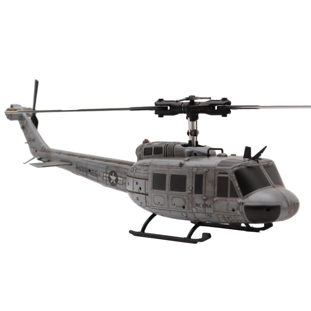 Helidirect RC ERA C032 Huey UH1 6-Axis Gyro Stabilized Optical Sensor Dual Brushless Power RC Aircraft 3D 6CH RC Helicopter RTF for Beginners, Adults