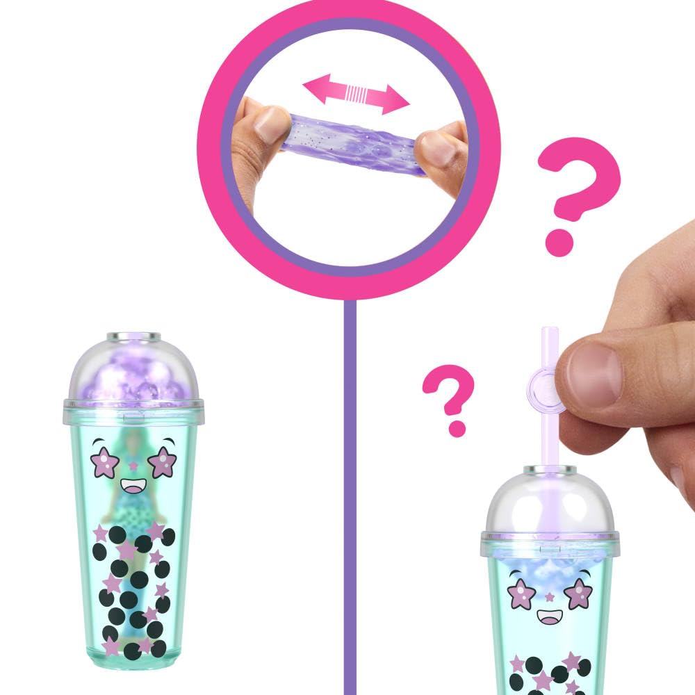 Barbie Mini Barbie Land 5-Pack Pop Reveal Dolls, 1.5-inch Mini Doll with Surprise Reveal & Sensory Play Piece (Styles May Vary)