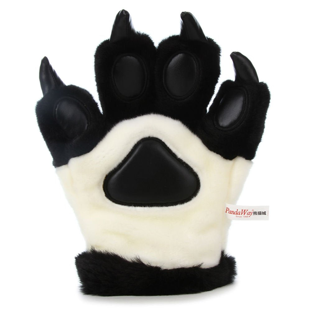 1 Pairs Cute Lifelike Panda Gloves Panda Paws Winter Warm Gloves