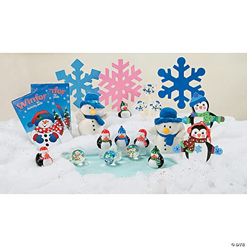 Fun Express Penguin Foam Christmas Ornaments Crafts for Kids - Makes 12 - DIY Activities