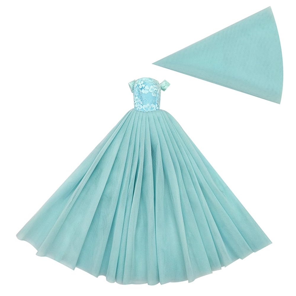 3Pcs Handmade Clothes Vintage Dress for 29cm Doll Wedding Noble Party Dresses Gown Outfit Costume Suit for 11.5 inch Dolls