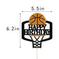 Dxsdgetue Basketball Happy Birthday Cake Topper Basketball Party Supplies