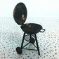 EatingBiting 1:12 mini House Miniature Furniture Room Kitchen Utensils Garden Round BBQ Oven Grill for Kitchen Small House Decor of Livingroom