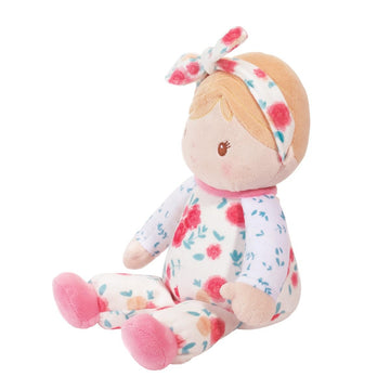 Douglas Vera Floral Soft Baby Doll - Soft & Cuddly First Doll for Babies, Infants & Toddlers - 10-inch Sitting and 13-inch Overall Size