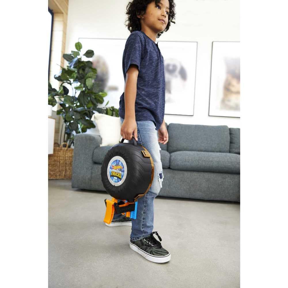 Hot Wheels Monster Trucks Stunt Tire Playset Bundle