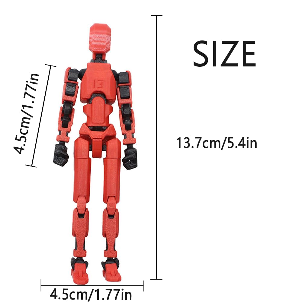 Yewmow Assembly Completed 2026 Upgrade Titan 13 Action Figure,Robot 13 Action Figures,3D Printed Multi Jointed Movable,Nova 13 Action Figure Set,Desk