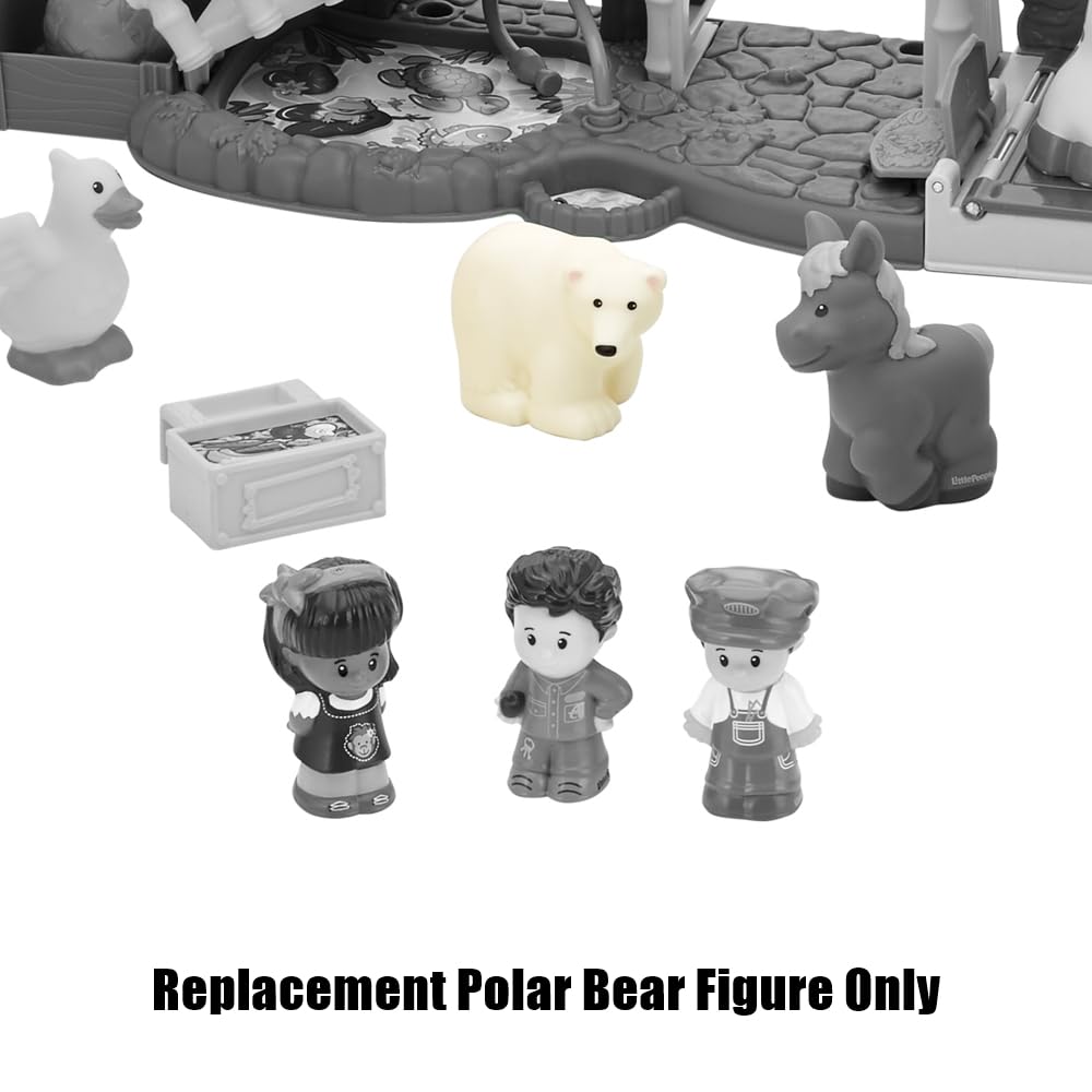 Fisher-Price Replacement Part Little People Choo-Choo Zoo Train Playset CMP36 - Replacement White Polar Bear Figure