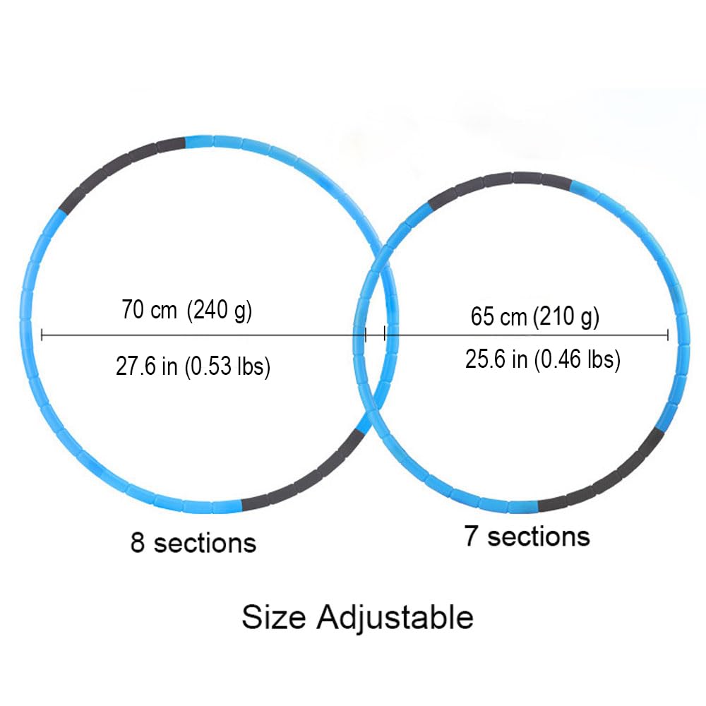 BOHS Kids Fitness Hoop, Blue Detachable Exercise Ring, 26.5 Inch