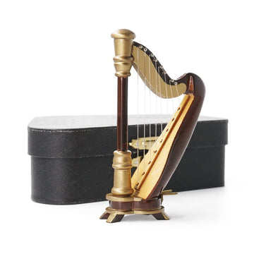 Odoria 1/12 Miniature Harp Dollhouse Musical Instruments Accessories