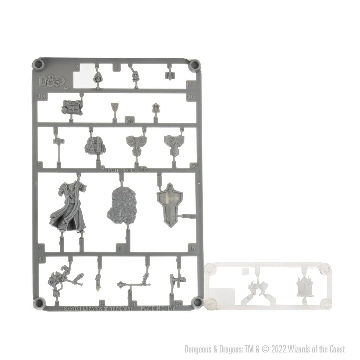 WizKids D&D Frameworks: Human Cleric Male - Unpainted and Unassembled