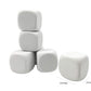 Qidiwin 2.5 Inch White EVA Foam Dices for Kids Graffiti, Building Blocks,Creative Painting,Party Supplies, 12 PCS
