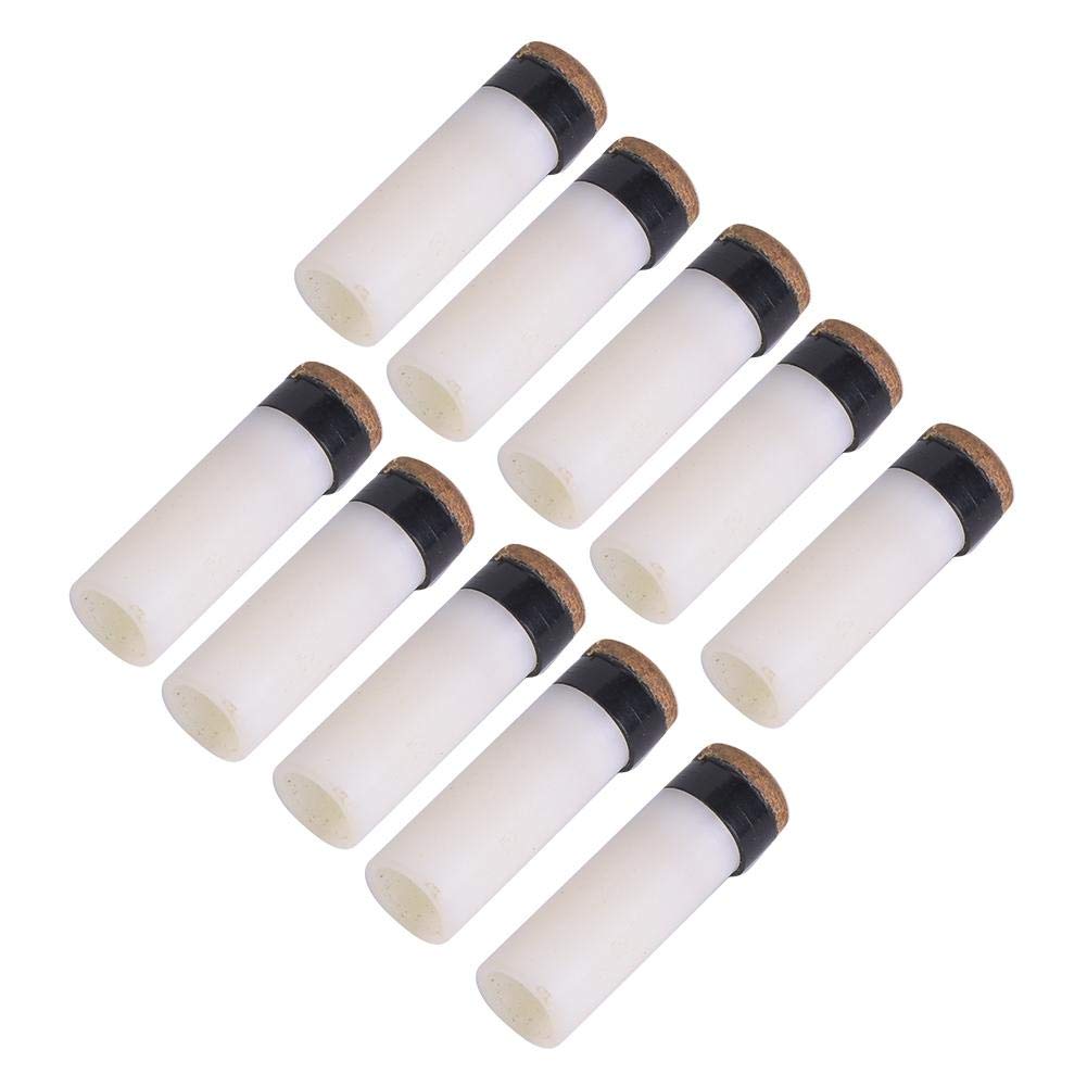 Alomejor 10pcs Cue Tips Pool Billiards Rod Stick Replacement Parts Repair Tool Supplies Accessories ?10mm/11mm/12mm/13mm?Optional Size?(10mm)