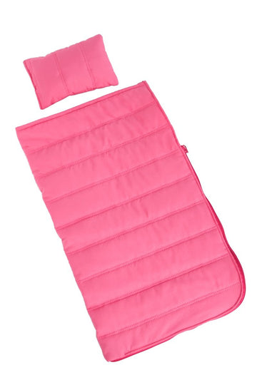 DreamWorld Collections Slumber Party - Pink Sleeping Bag with a Pillow - Fits 18 Inch Doll, 18 Inch Doll Accessories (Doll Not Included)