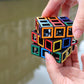 Meffert's Hollow Cube - The Original 3x3 Transparent Cube Brainteaser Puzzle from Recent Toys - Travel Friendly Fun for Ages 9 to Adult