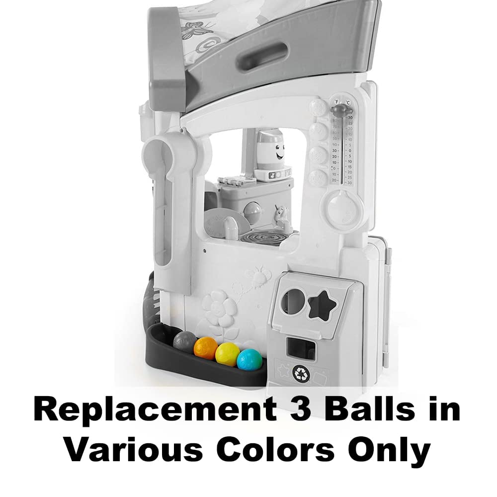 Mattel Replacement 3 Balls for Fisher-Price Laugh & Learn Smart Learning Home - FJP89 ~ Colors May Vary