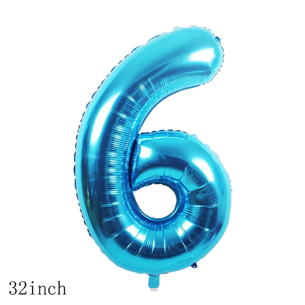 Balloons, 11 pcs Foil Balloons 6 year old for 6st Birthday Party Supplies Decoration? Confetti Balloon Kids Party Balloons Birthday Party Supplies 6