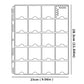 Uncle Paul Coin Binder Sheets for 2" x 2" Cardboard Holders - 200 Pockets for Coin Flips Compatible with Coin Collecting Binder of 4-Ring(A4 Size)