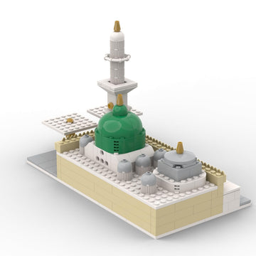 Sterope Islamic Masjid an Nabawi Muslim Building Block Set, Religious Educational Toy for Children, Assembly Required World Landmark Model Muslim