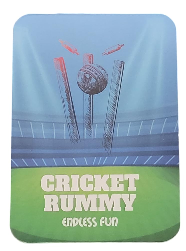 Cricket Rummy| Cricket Card Game | 2-4 Players | 3 in One Multi Game Pack | Fast paced | Extremely Easy to Learn | Combine Fun of Cricket and Skill