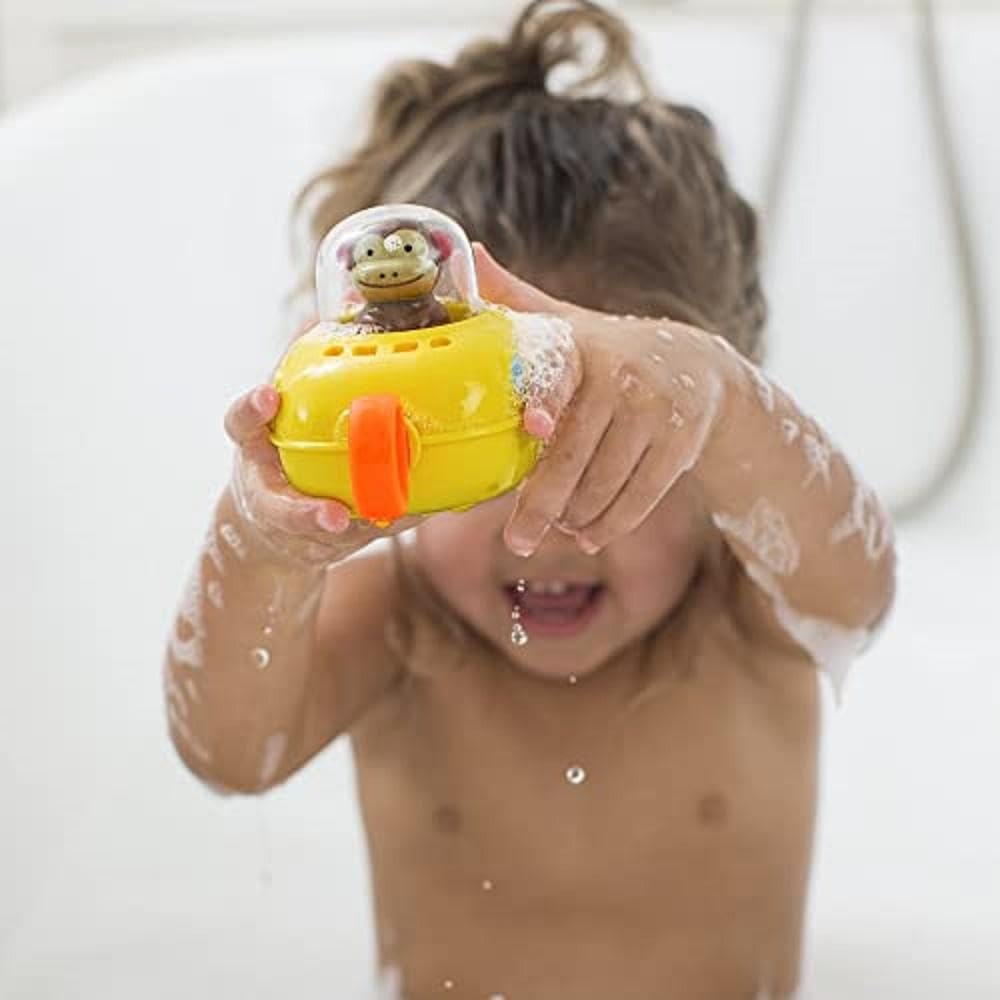 Skip Hop Pull & Go Monkey Submarine: Baby Bath Toy, Marshall Monkey Zoo Character