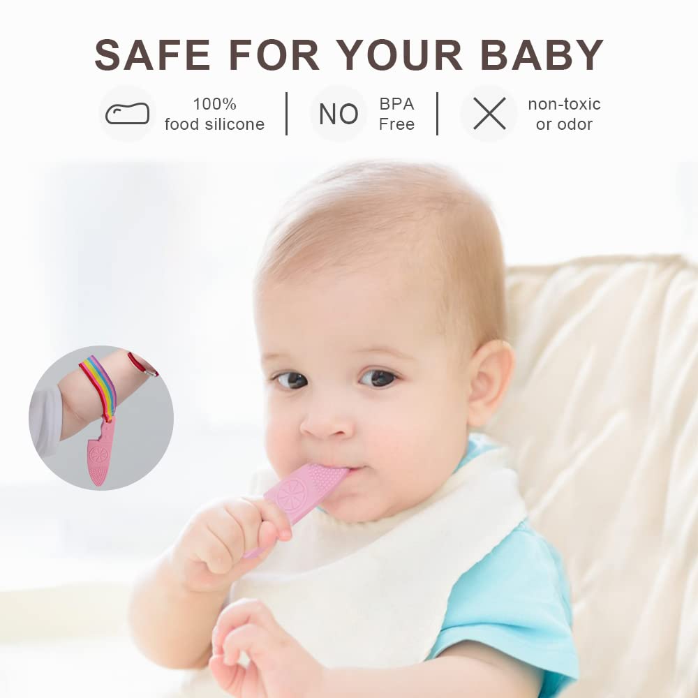 Sactulaz 0-BPA Silicone Culinary Kitchen Utensil Baby Teething Toys,Chef Cooking Role Playing Games Training for Baby Girls Boys,Molar Chewing Freezer