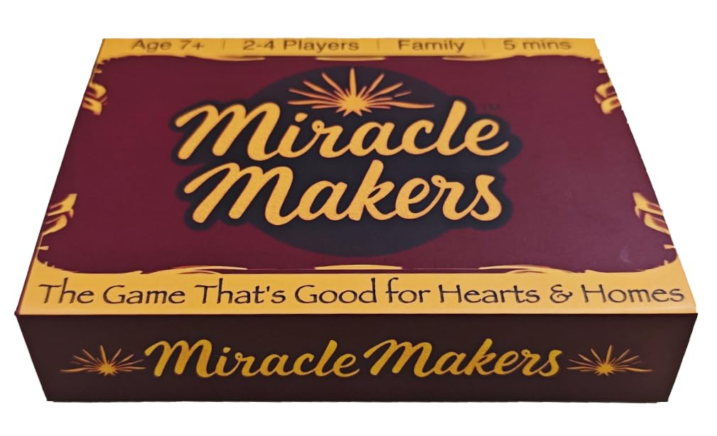 Miracle Makers Card Game | Christian-Themed, No Biblical Knowledge Required | Non-Denominational Fun | Ages 7+, 2-4 Players | Faith-based Gift | Great