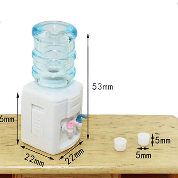 SXFSE Dollhouse Decoration Accessories, Miniature Life Play Scene Model Doll House Accessories Mini Water Dispenser (A)