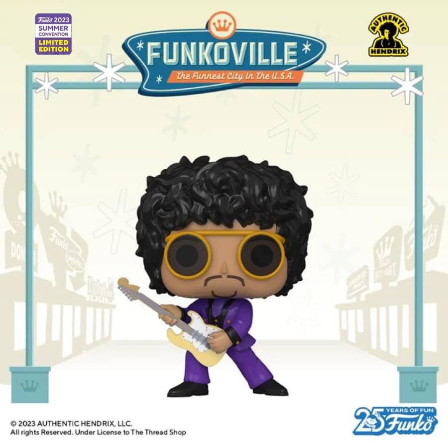 Funko Jimi Hendrix POP! Jimi Hendrix in Purple Suit SDCC 2023 Shared Exclusive