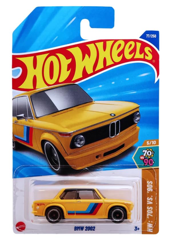 Hot Wheels BMW 2002 [Yellow], HW: '70s VS. '90s 5/10, 77/250