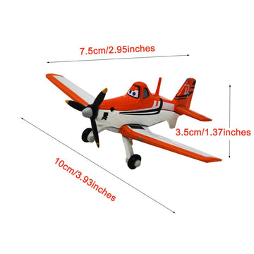 2 Pack Movie Planes No. 7 Dusty and No. 13 Ripslinger Metal Diecast Airplane Toy, Best Gift for Kids and Collectors (D7 Dusty Ripslinger)