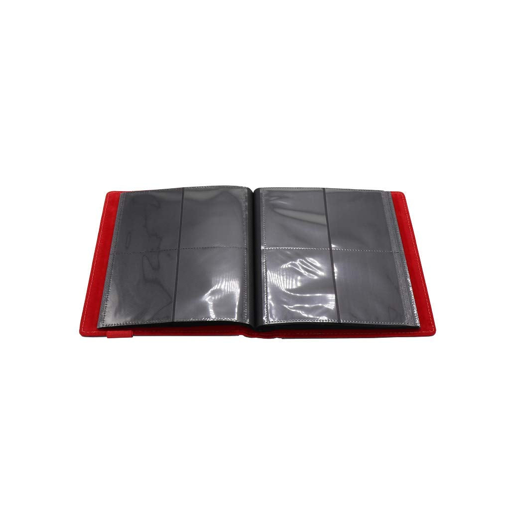 Dex Protection Card Binder 4 | Stores 160 Gaming Cards | Includes 20 Side Loading Card Pages | 4 Card Page Format | BandClosure | Smooth Matte Padded