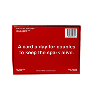 WE’RE NOT Really Strangers 365 Card Game - Daily Conversation Cards for Couples - Gift for Partners, Fun & Meaningful Scratch-Off Relationship