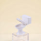 1:12 Scale Miniature Bathroom Toilet - Realistic Dollhouse Furniture for DIY Crafts, Dioramas and Architectural Models