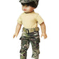 American Fashion World Military Army Outfit for 18 Inch Dolls - Camo Jacket, Pants, Hat, Shirt, and Sneakers